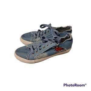Via Pinky Collection Denim Sneakers Size 9